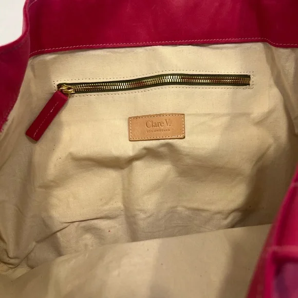 Clare V Pink Tote Bag (Barely worn) - Picture 4 of 4